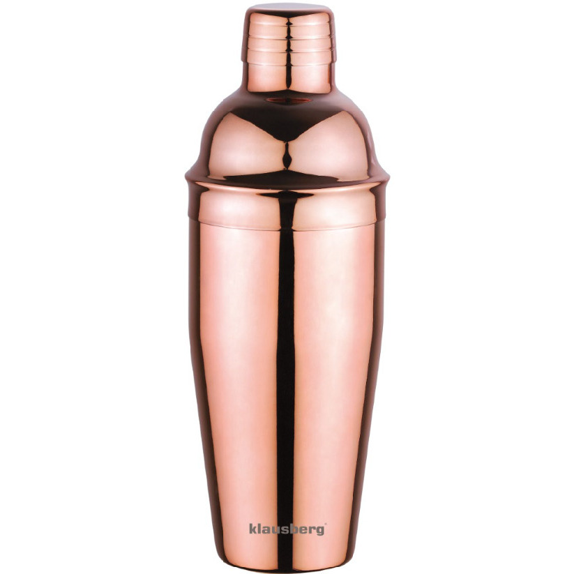 Klausberg Rose Gold kokteiļu šeikeris, nerūsējošais tērauds, 750 ml, KB 7650