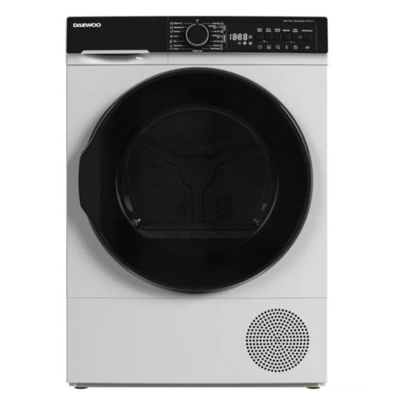 Žāvētājs, 9 kg, A+++, Daewoo DDR XV9A/C. Kondensācijas tipa ar siltumsūkni. Maksimālā ielāde 9 kg