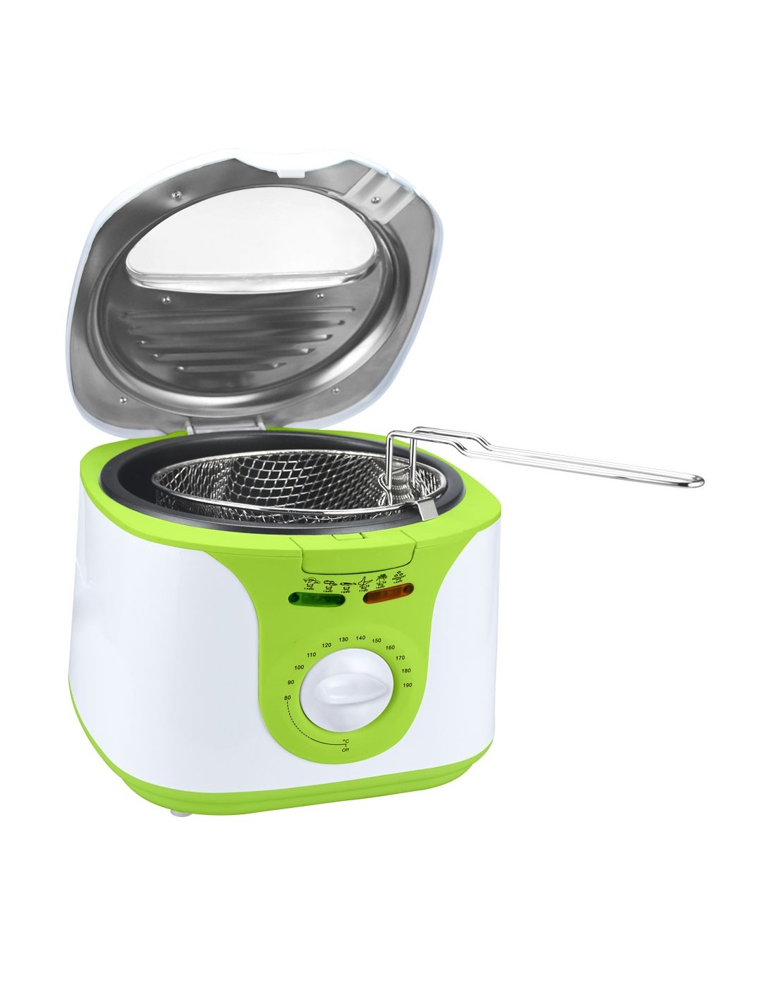 Fritēšanas ierīce Voltz OV51980A, 2 litri, 1300 W, fiksēts trauks, noņemams grozs