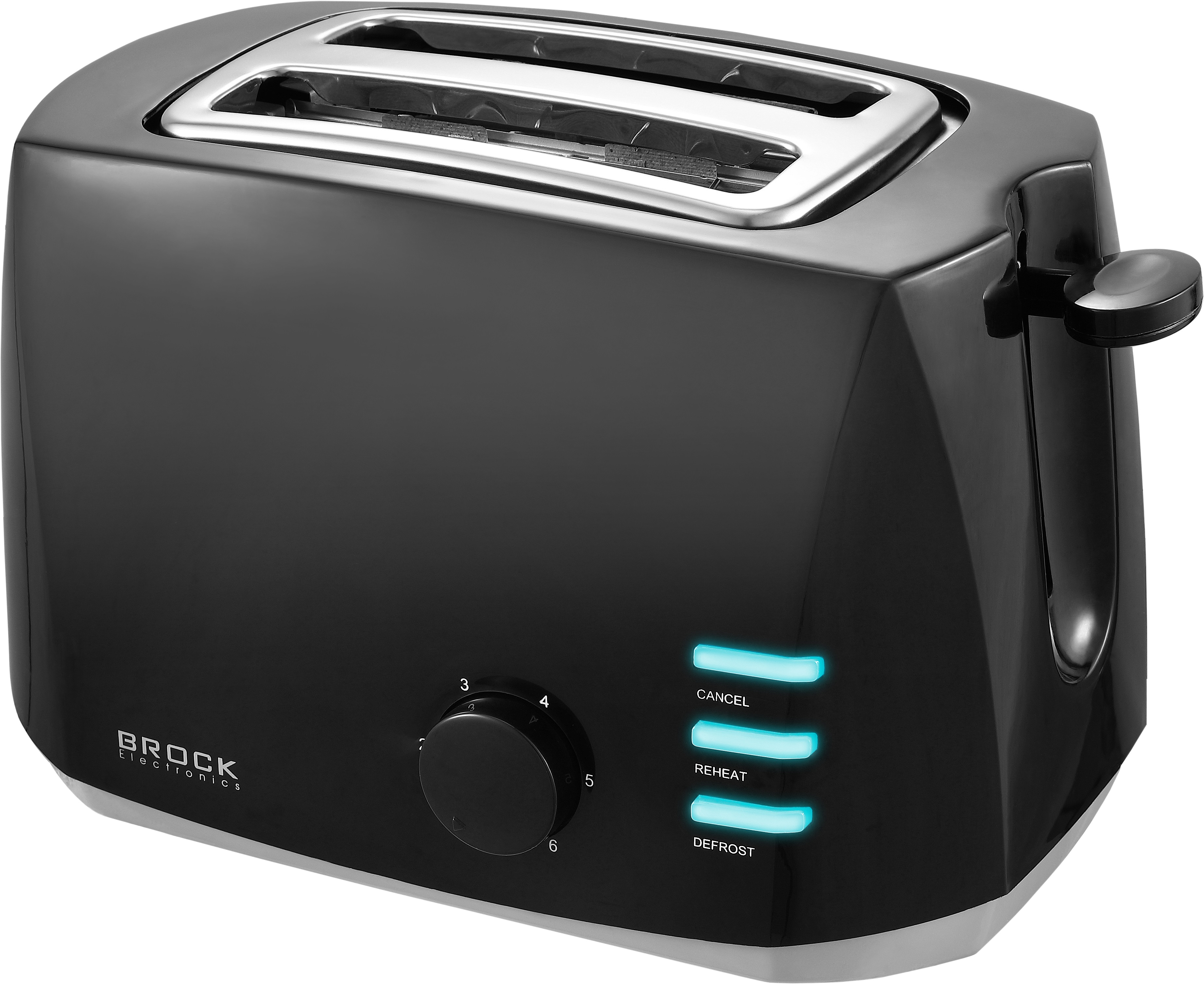 BROCK Tosteris, melns 800W