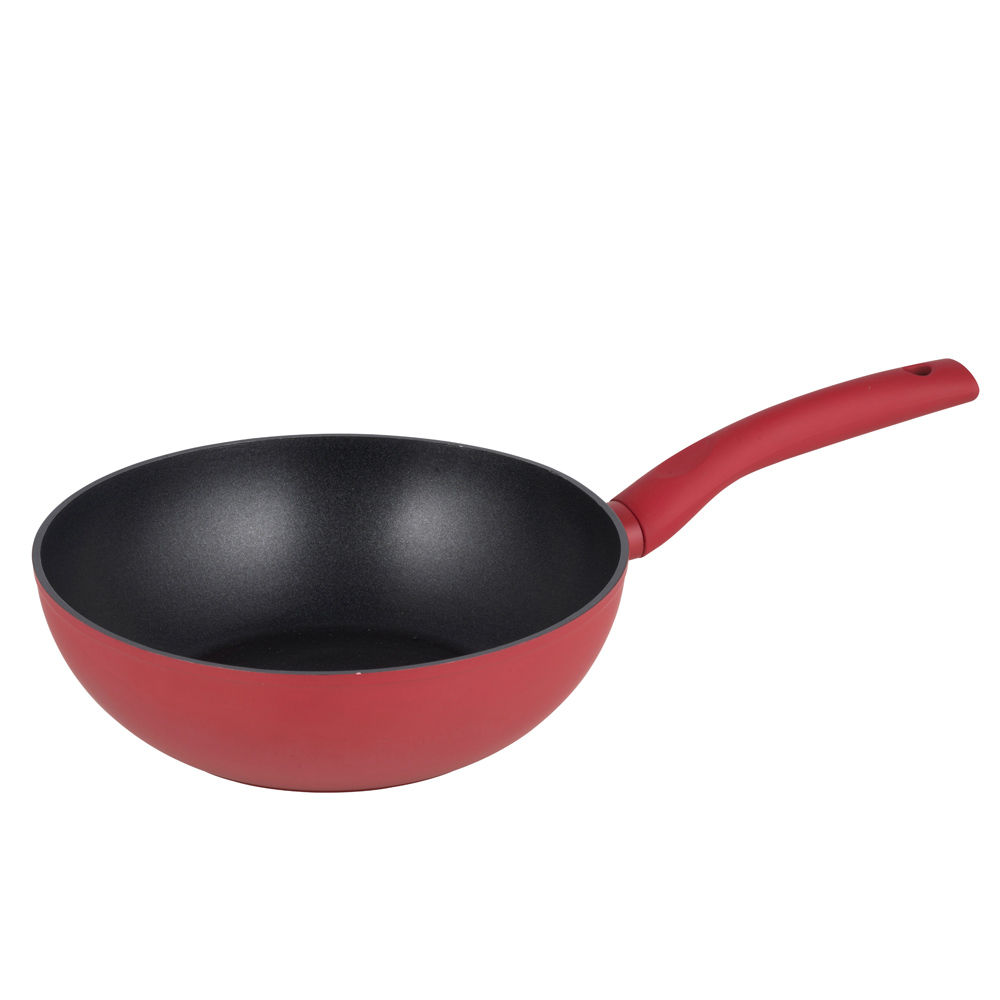 Wok panna, Ø 28cm. Kalts alumīnija sakausējums.