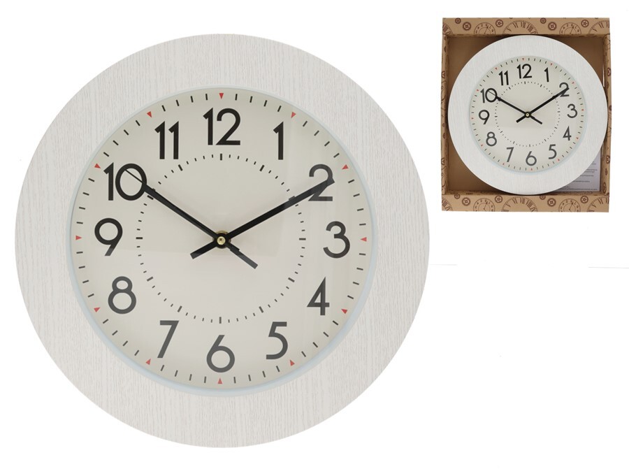 Sienas pulkstenis 30 cm, 30 x 30 x 4 cm, DECORLIFE