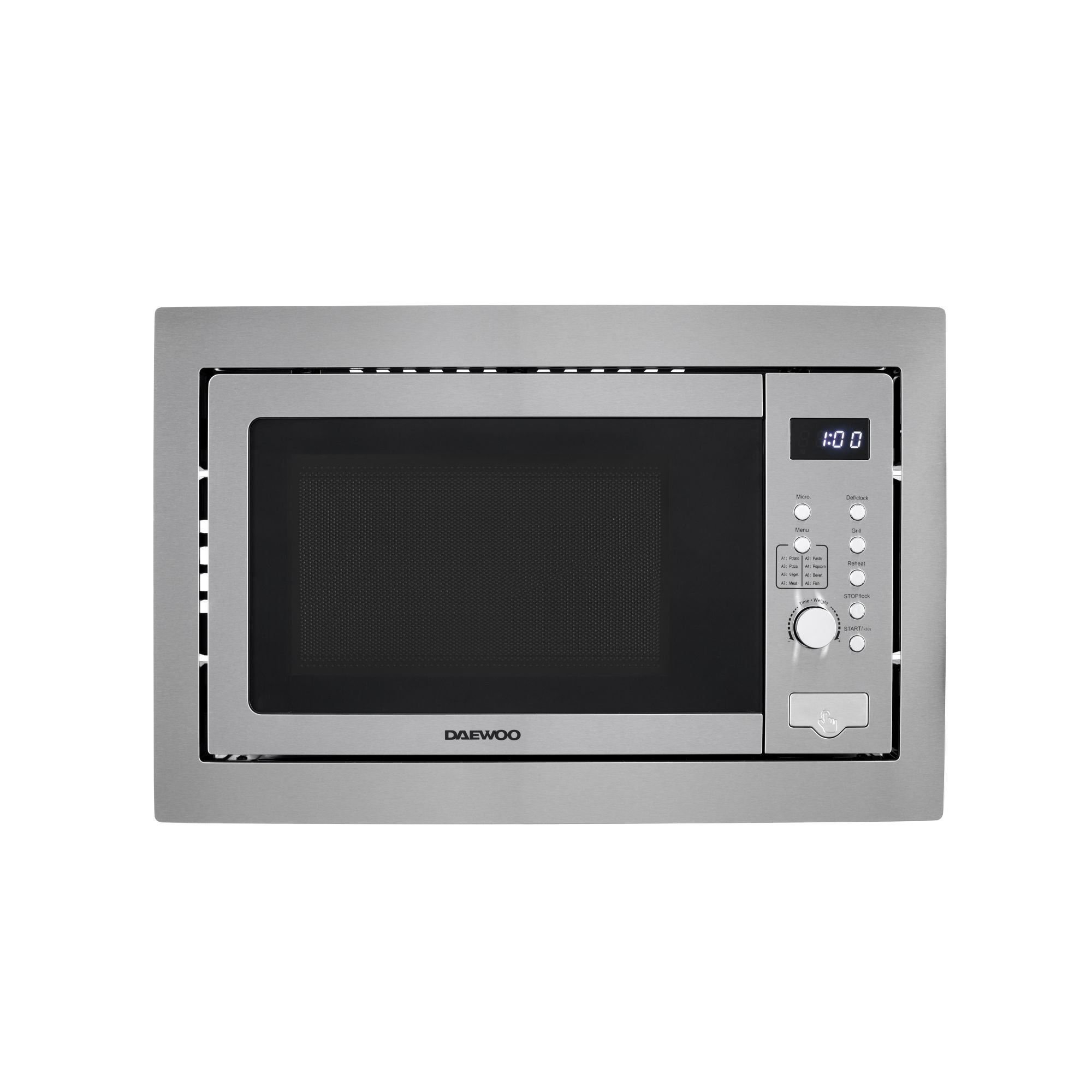 Iebūvējamā mikroviļņu krāsns Daewoo KOC 25X2, 25 litri, 850 W, grils 1200 W, digitālā vadība