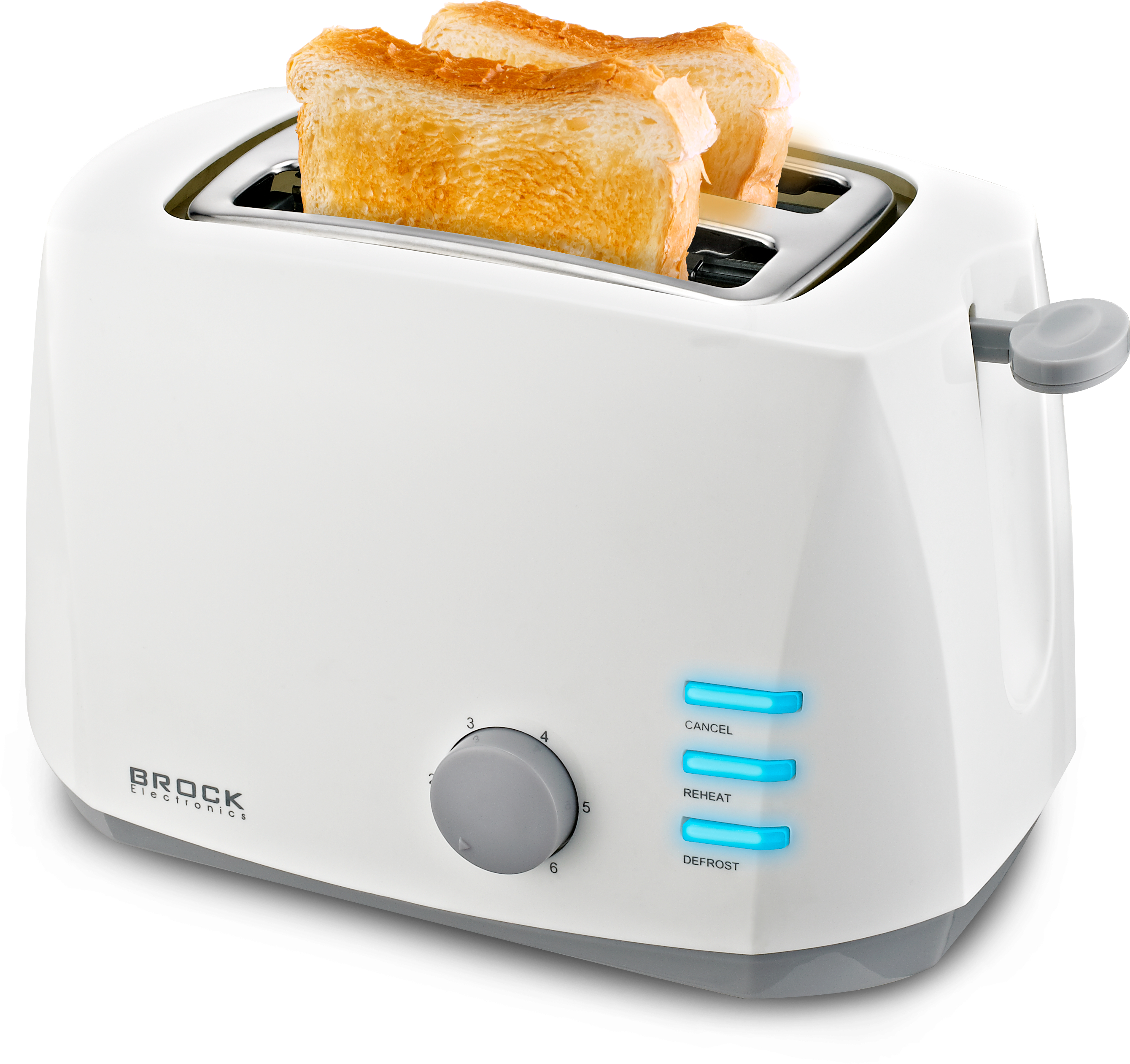 BROCK Tosteris, balts 800W
